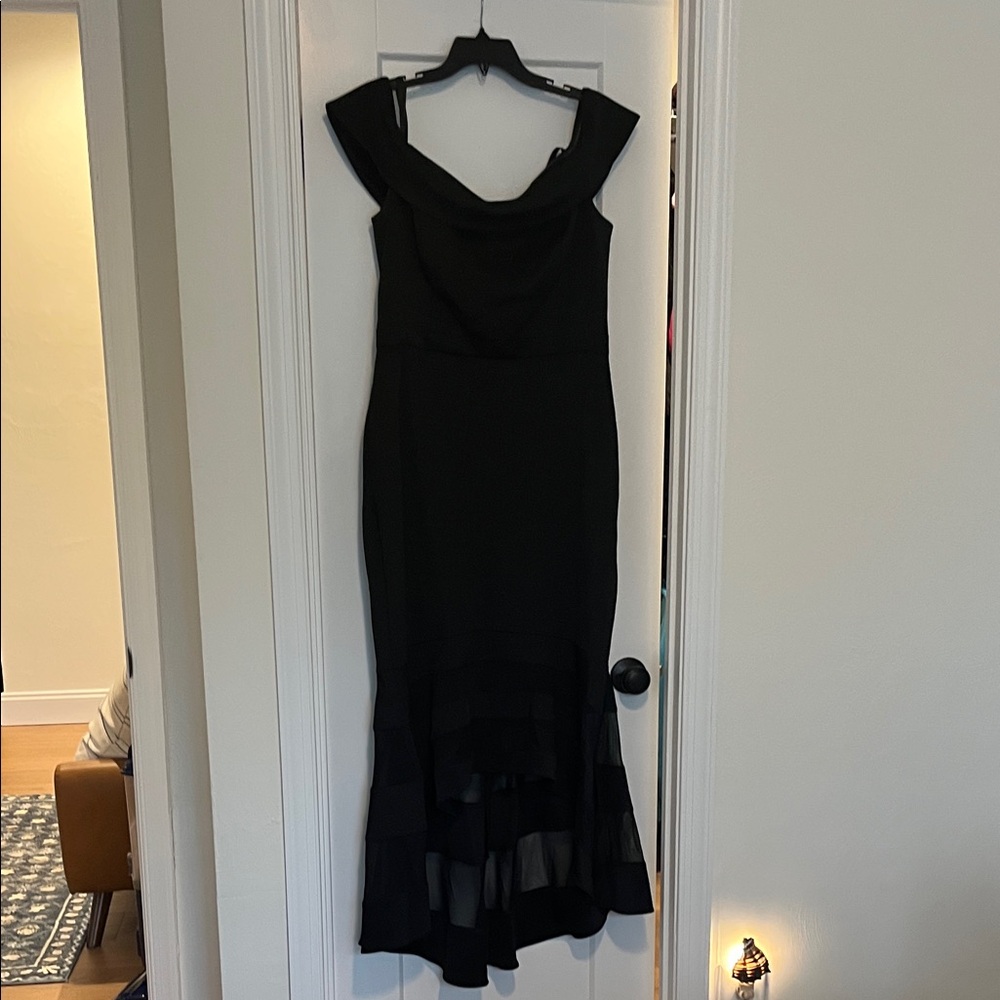 Xscape Elegant Black Maxi Dress